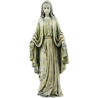 Napco välsignad mor Mary 19,25 tum polyresin sten inomhus eller utomhus trädgårdsstaty