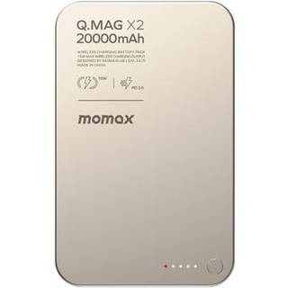 Momax Q.Mag X2 20000mAh magnetisk trådløs powerbank - Titanium guld