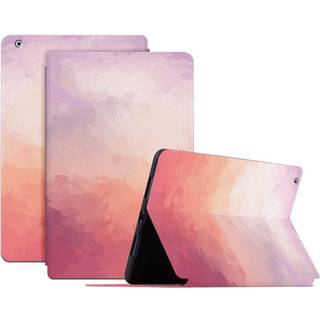 iPad 4 / 3 / 2 - EIDERWOOD Kunstlæder Flip Cover m. Mønster - Lyserød