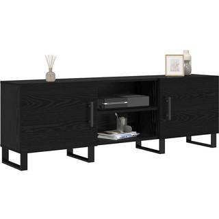 TV-skab Sort eg 150 x 30 x 50 cm Konstrueret træ