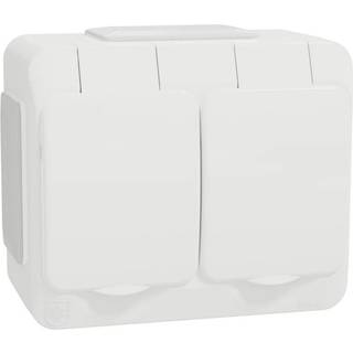 Schneider Electric Vægbeslag, 2-V J IP44 Skrue, Aqua-Stark, 5-pack
