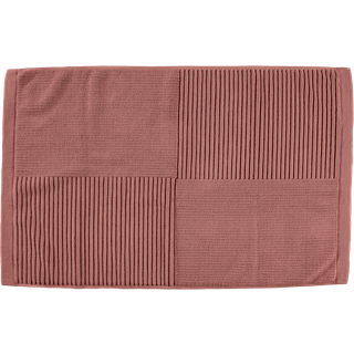 Classic Bademåtte fra Zone Denmark - Peach Red farve - 100% bomuld/1200 g