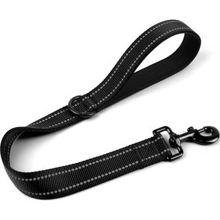 Joytale Strong Short Dog Leash 2ft 1,2 tommer bred kraftig polstret håndtag til trafikstyring reflekterende snor til mellemstore og store hunde,