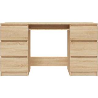 Skrivebord 140X50X77 Cm Konstrueret Træ - Sonoma-eg