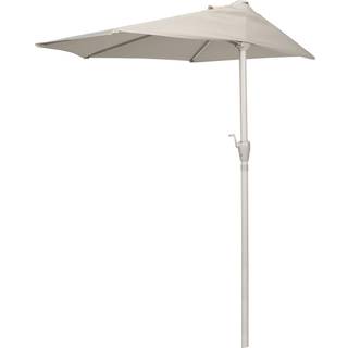 Altanparasol m/krank sandgrå B270 x D135 x H234 cm