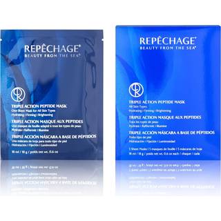 Repechage Triple Action Peptide Mask - Til alle hudtyper - Hydrating Firming Brightening - 5 mttede papirarkmasker