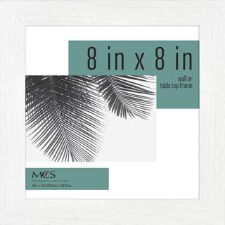 MCS Studio Gallery 8x8 billedramme Hvid trkornet vgophng og staffeli til skrmplader Firkantet fotoramme til fotos Plakater og kunsttryk (1-pa