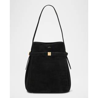Toteme Suede bucket bag - black - One Size