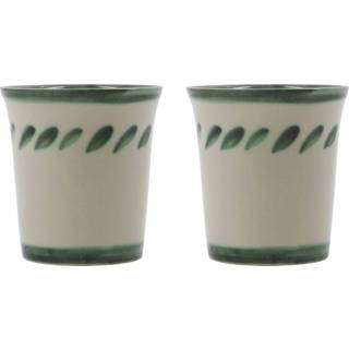 House Doctor Diva Krus 2-pak t - Kaffekopper Stentøj Grøn - 900000487