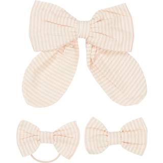 Copenhagen Colors 3-pak Hårklemmer Dusty Rose Cream Stripe One Size      kvinde