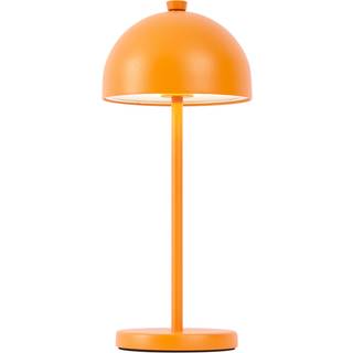 Bordlampe orange inkl. LED IP54 genopladelig med ladestation - Squirrel