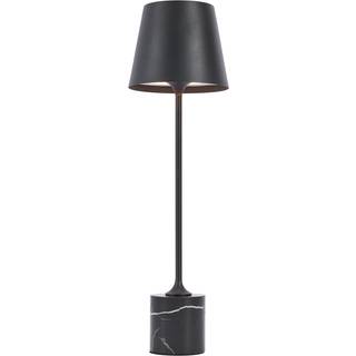 Moderne bordlampe sort 37 cm inkl. LED dæmpbar IP54 genopladelig - Topi