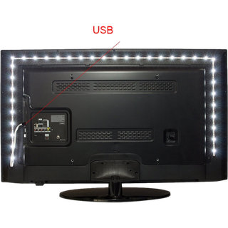 LED-Lys til TV & PC - Hvid