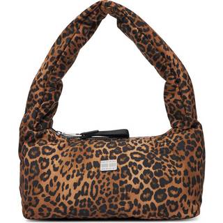 Leopard Print Padded Shoulder Bag