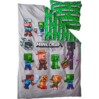 Minecraft sengetøj - 140x200 cm (På lager i varehus)