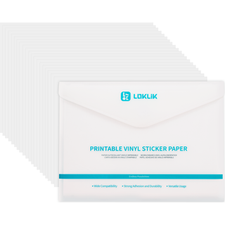 LOKLiK Matte Printable Vinyl Sticker Paper - 20-Pack