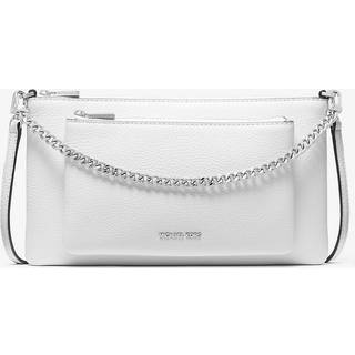 MK Jet Set Medium Pebbled Leather Convertible Crossbody Bag - White - Michael Kors - ONE SIZE