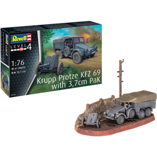 Starter kit Krupp Protze KFZ 69 w/3,7cm pak 1:76