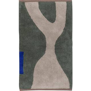 Mette Ditmer Figura Tæppe 50x80 Cm Olivengrønt - Bomulds & Kludetæpper Bomuld Mørk Oliven - FIGRUS63