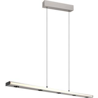 LED-hængelampe Graham, nikkel, metal, op/ned, CCT, dæmper