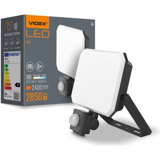 30W LED projektør - med bevægelsessensor, PIR, 5000K, 230V - Kulør : Neutral