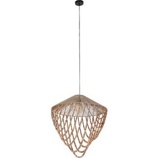Loftslampe Home ESPRIT Lys brun Jute Træ 67 x 67 x 70 cm