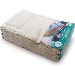 Kanga Care Genanvendelig ubleget 70% viskose af rayon fra bambus / 30% bomuld Prefold stofbleer (6pk) - Strrelse 3: Baby
