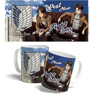 Attack on Titan Mug Rest Now, Fight Later 325 ml