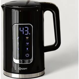 Conzept El-kedel sort dobbeltvægget 1,7 L 2200W med digitalt display
