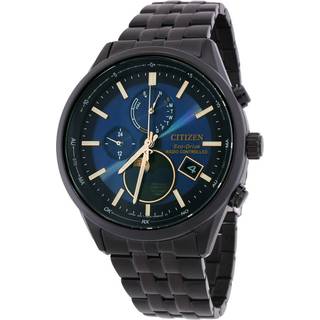 Citizen BY1035-56L Eco-Drive Herrenuhr Funk-Solar Mondphase Schwarz/Blau