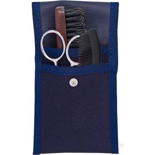 Plisson Skægplejesæt med Saks, Kam og Børste