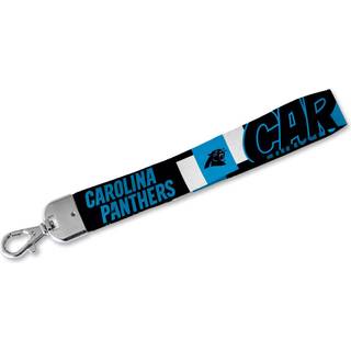 Rico Industries NFL Fodbold Carolina Panthers Standard håndled Lanyard Key Chain Cute Wristlet Strap Keychain Holder for Women Men Car Keys ID Ba