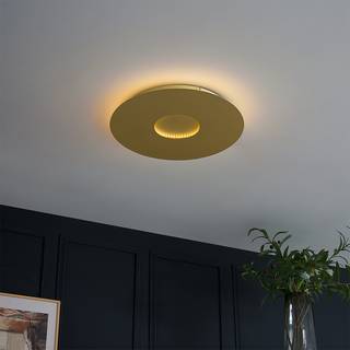 Moderne loftslampe guld 40 cm inkl. LED 3-trins dæmpbar - Morning