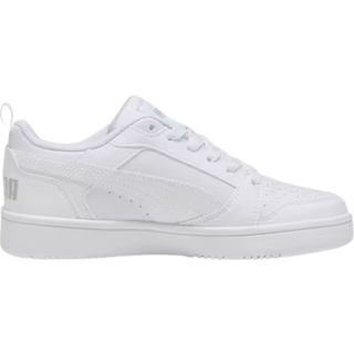 PUMA Rebound V6 Lo Youth Sneakers, Shoes, White/Cool Light Gray, 37.5 - Cool Light Gray - 37.5