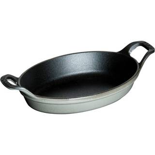 La Cocotte Ovalt ovnfast fad 15cm. 0,6 liter, sort