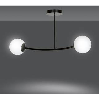 Halldor 2 Sort loftslampe - Ø15 cm, E14, 230V, uden lyskilde