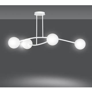 Halldor 4 Hvid loftslampe - Ø15 cm, E14, 230V, uden lyskilde