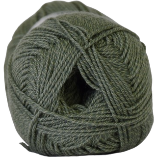 Hjertegarn Lana Cotton 212- 50 % Uld og 50 % Bomuld Mosgrøn 0115