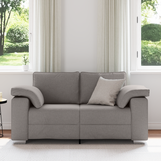Sofa Gråbrun 160 x 77 x 82 cm Stof
