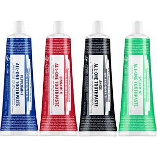 Dr. Bronners-All-One Toothpasta Variety Pack-Peppermint Cinnamon Anis & Spearmint 70% Organiske ingredienser Natural og effektiv fluoridfri hjælp