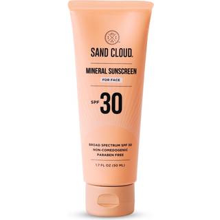 Sand sky bredspektret mineral solcreme til ansigt SPF 30 1,7 oz - zinkoxid ansigt solcreme til følsom hud - duftfri ansigtsmineral solcreme, der