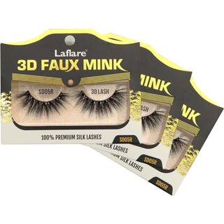 Laflare silke vipper 3d faux mink øjenvipper lys genanvendelig håndlavet naturlig udseende professionel let at anvende øjenvipper i en strikket s