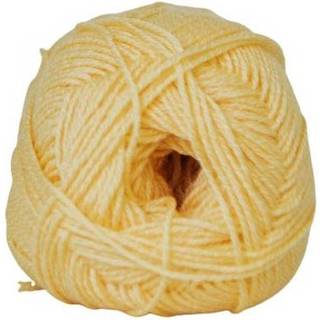 Hjertegarn Lana Cotton 212- 50 % Uld og 50 % Bomuld Lys Gul 3050