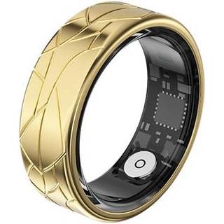 PX02 Crack Design Multi-Function Smart Ring med fotokontrol - Størrelse: 21.5mm - Guld