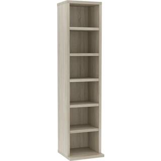 Cd-Reol 21X20X88 Cm Konstrueret Træ - Sonoma-eg