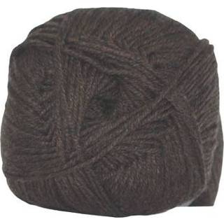 Hjertegarn Lana Cotton 212- 50 % Uld og 50 % Bomuld Mørkebrun 0294