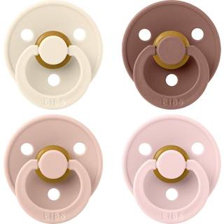 Bibs Pacifier Colour Latex Size 2 Ivory/Blush/Woodchuck/Blossom (1 sæt)
