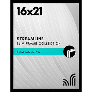 AmericanFlat 16x21 Billedramme med poleret plexiglass - Streamline Collection - tynd grænse -billedramme til vægvisning - hængende hardware inklu