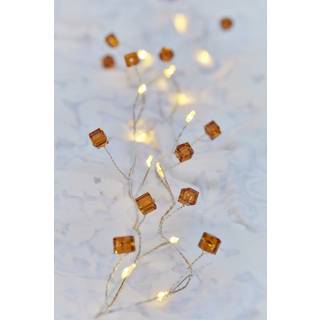 Sirius Anita Cube lyskæde amber 20 stk