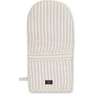 Lexington Icons Cotton Herringbone Handske One Size Gul-hvid